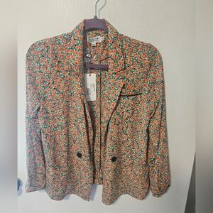 Beautiful Orange Floral Blouse